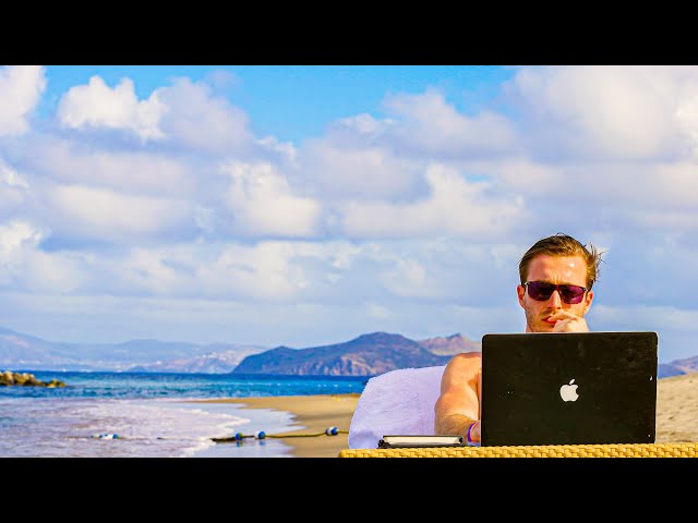 3-Hour BEACH Study With Me (Live Soft Tropical Beach Sounds) - 25/5 Pomodoro