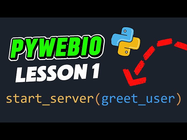 Lesson 1: Build a Web App with Python | PyWebIO for Beginners