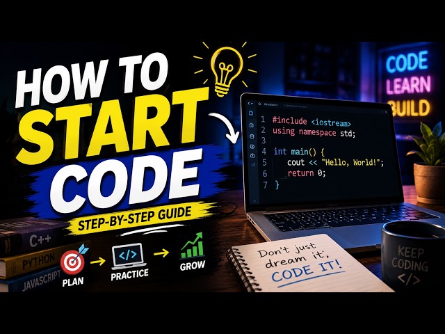 How to Start Coding in 2026 | Complete Beginner Roadmap 🚀#how to start coding #coding roadmap 2026