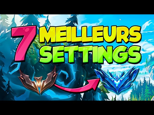 The BEST SETTINGS to GET OUT OF LOW ELO