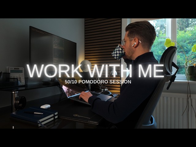 Work With Me | Disciplined 2hr Focus Session for Work Study & Trading | 50/10 Pomodoro Timer