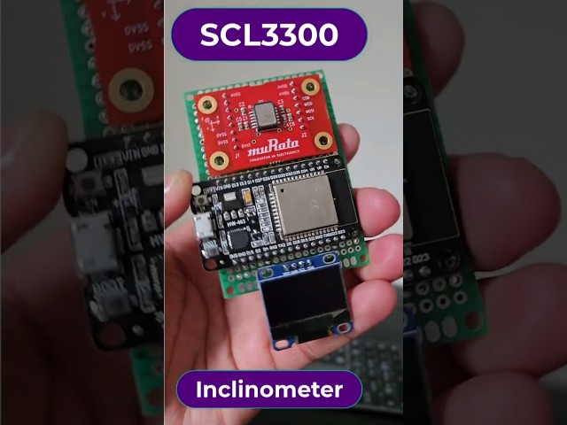 Murata SCL3300: High Accuracy Industrial Inclinometer  #esp32project #inclinometer
