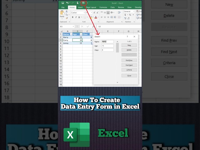 Excel Data Entry Secrets Revealed | Data Entry Form in Excel @PCMobileOfficial @TrakinTech