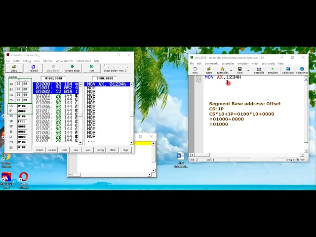 EMU8086 BASIC Tutorial    8086 MICROPROCESSOR EMULATOR Tutorial For Absolute Beginners  Emulator8086
