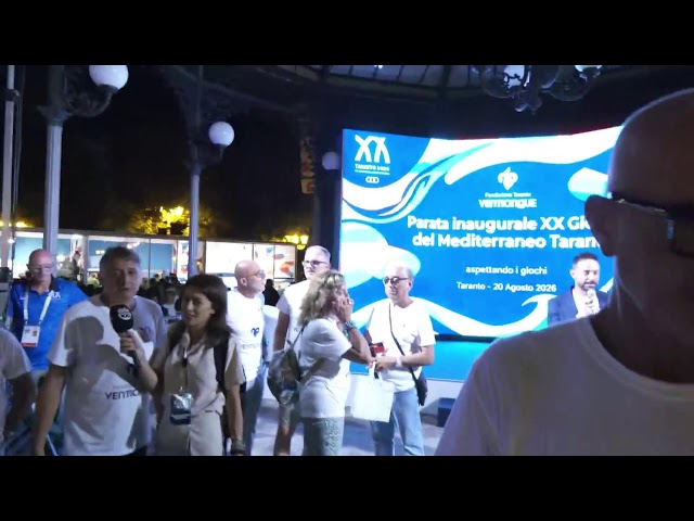 In diretta la parata inaugurale dei Giochi con 50 associazioni sportive di Taranto e provincia