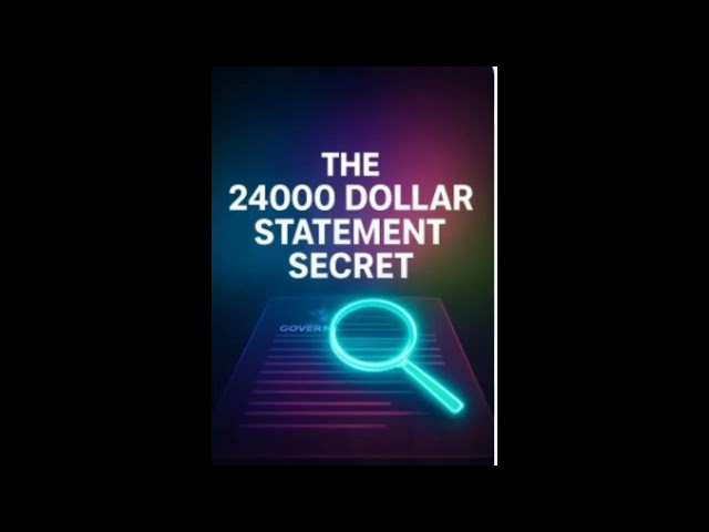 The Secret Line In Your Statement.