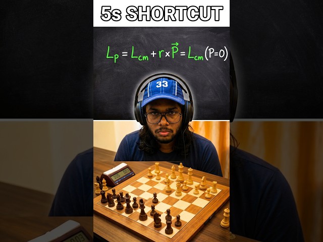 5 Second NEET Hack  Angular Momentum with London Chess System #chess #neet #physics #iitian