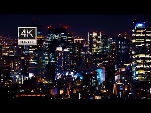 6 HOURS • City Skyline at Night in 4K UHD