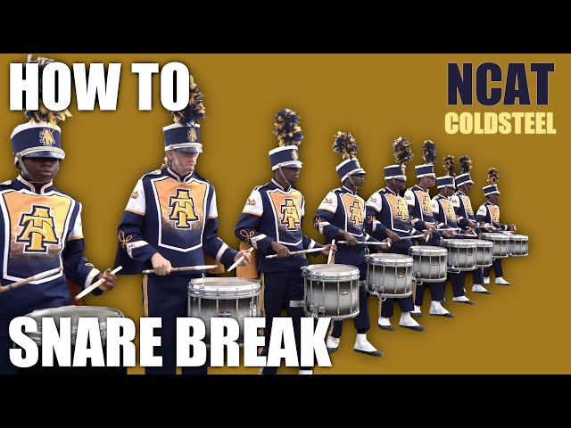 How to play Cold Steel drumline - North Carolina University 2022 snare parts