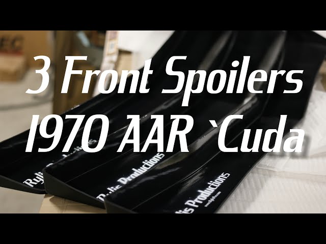 3 Front spoilers for a 1970 AAR `Cuda race car!
