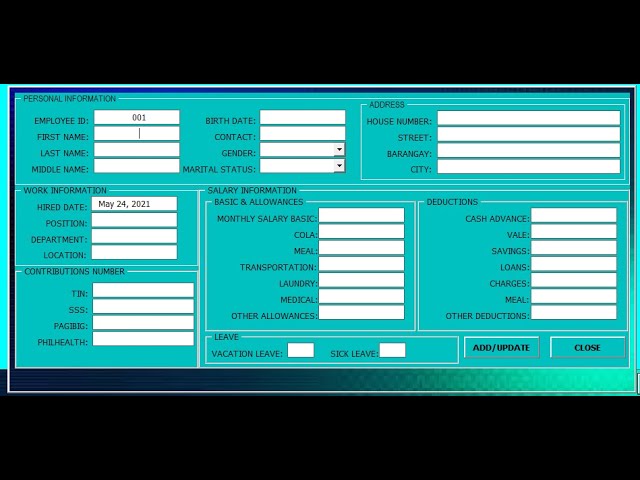 EXCEL PAYROLL VBA STEP BY STEP TUTORIAL PART 4