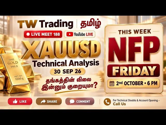 XAUUSD - தங்கத்தின் விலை குறையுமா? - LIVE MEET188 | Gold Live Analysis