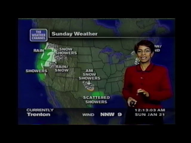 January 21, 2001 - The Weather Channel - Lisa Mozer - National Forecast