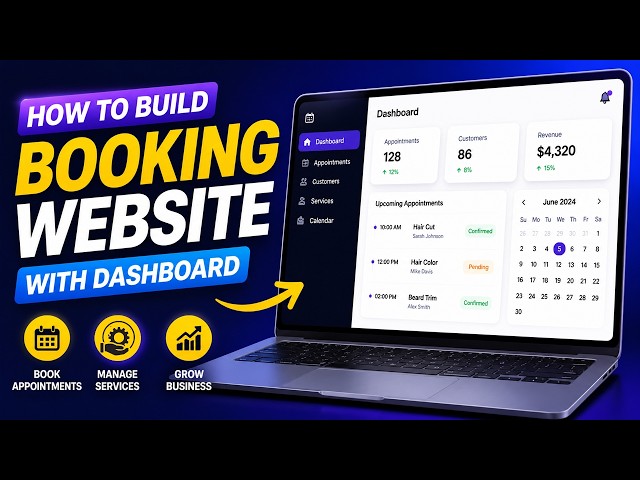 Build a Booking Website with AI, Supabase & Admin Dashboard