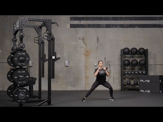 Goblet Dumbbell Cossack Squat Exercise