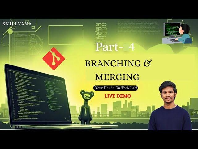 Git Branching & Merging Explained | Hands-On Demo in Telugu