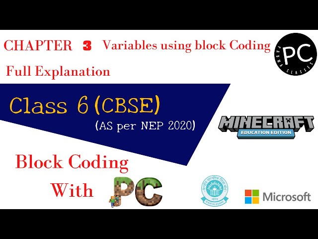 Class 6 || Chapter 3 || Variables Using Block Coding || FULL EXPLANATION