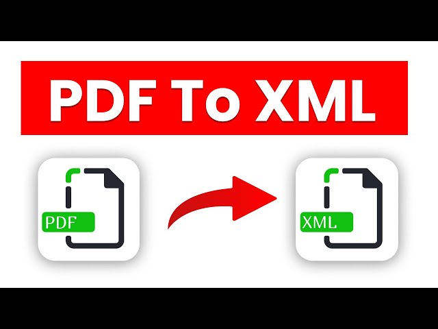 How to Convert PDF to XML and XML to PDF | Free Online Converter Tutorial