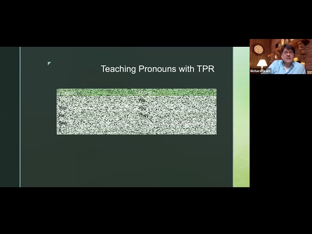 TPR for Pronouns, Prepositions and Question Words