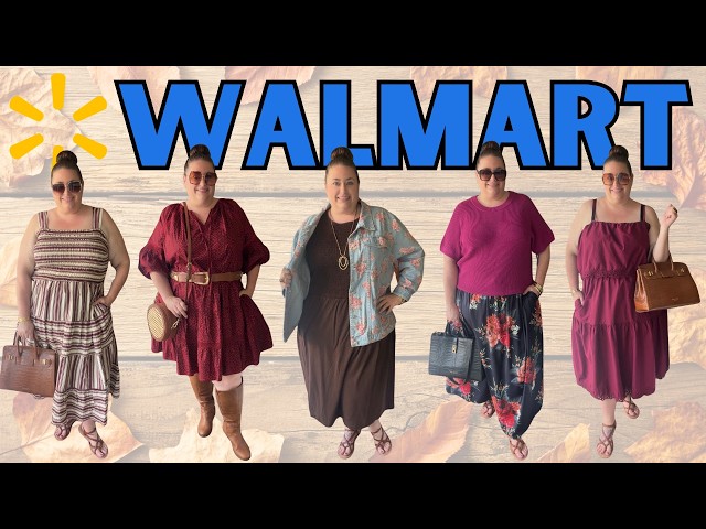 PLUS SIZE WALMART HAUL 🍂 Affordable Fall Fashion Try-On | Trendy Plus Size Outfits & Styling