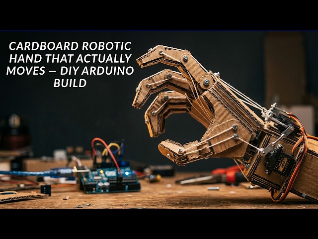 Cardboard Robotic Hand That Actually Moves — DIY Arduino Build