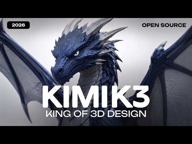 This Open-Source AI Is the KING of 3D — Kimi K3