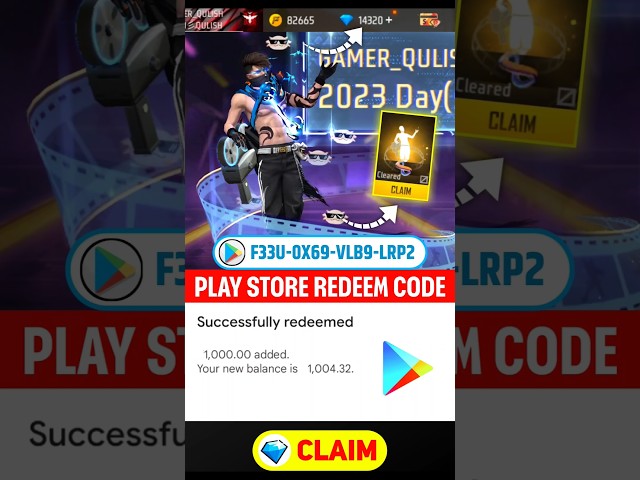 FREE REDEEM CODE (EMOTE ROYLE) | FREE REDEEM CODE APP | GOOGLE PLAY REDEEM CODE #shorts