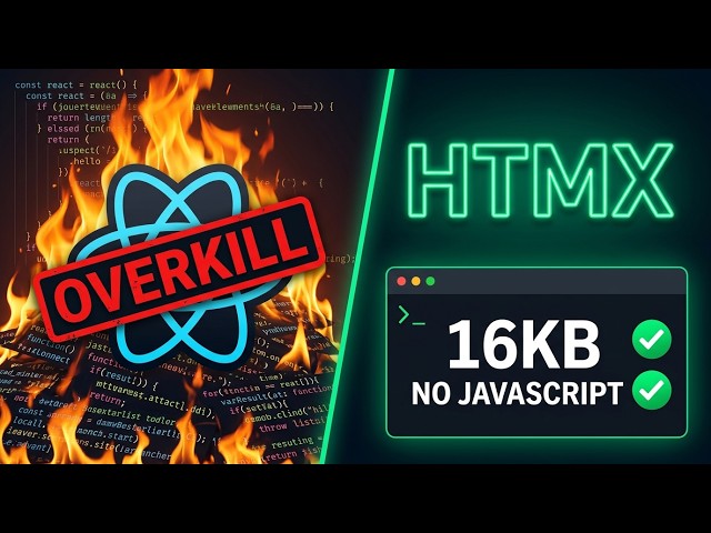 The 16KB Library Making React Developers Nervous | HTMX | Dev Loop