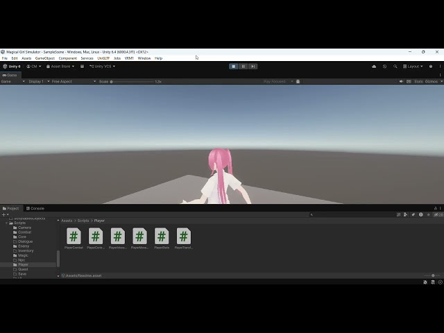 Magical Girl Simulator Devlog #3 Running and Camera