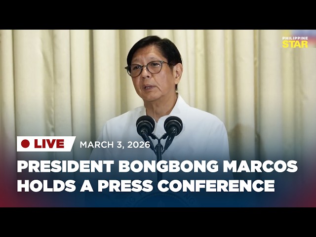 LIVESTREAM: President Bongbong Marcos holds a press conference (March 3, 2026)