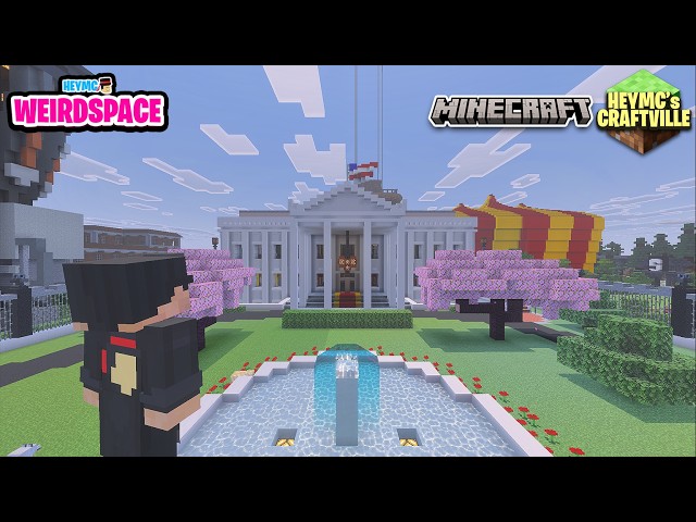 I Built The WHITE HOUSE in Minecraft... | HeyMC's Craftville (20)