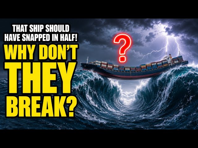 Why Don't Giant Ships Break in Half? | The Engineering Secret Behind Every Cargo Ship