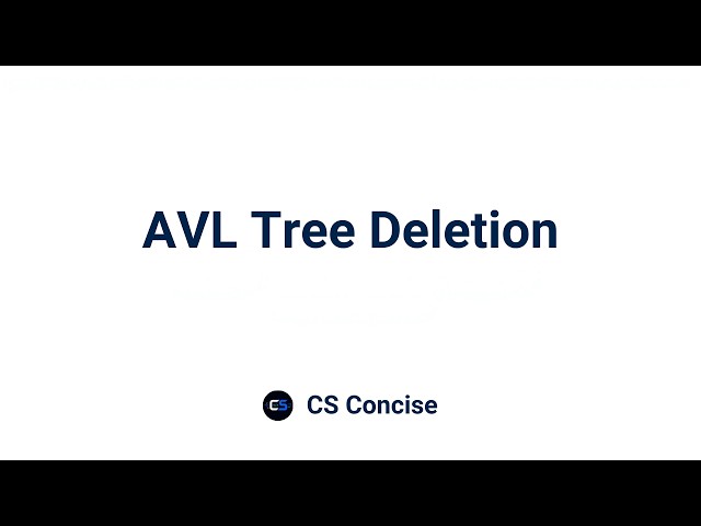 24 | AVL Tree Deletion | Data Structures