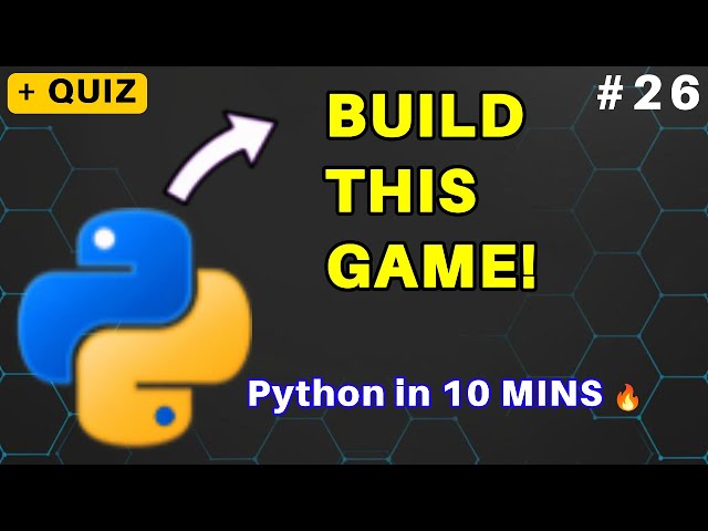 Build an Insane Python Game in 10 Mins! 🎮 | Python for Beginners