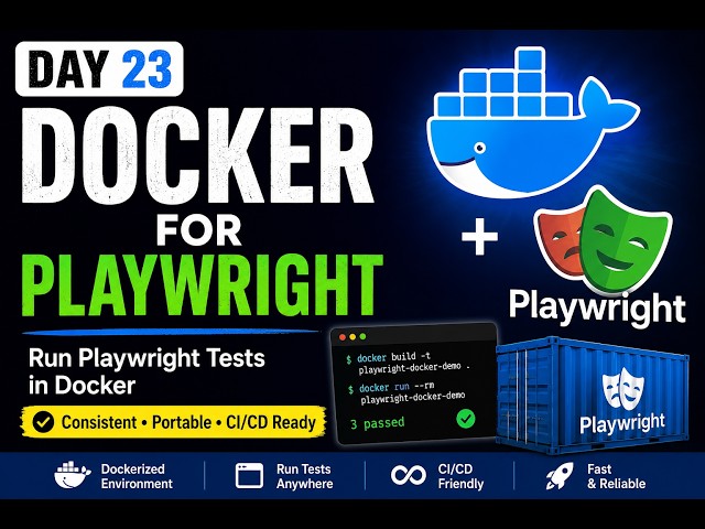 Playwright Docker Tutorial for Beginners | Run Tests Anywhere with Docker