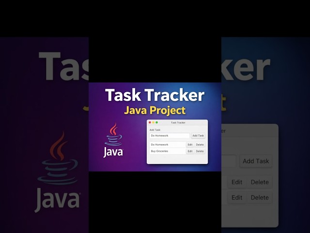 Task Tracker by java