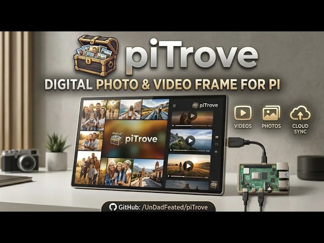 piTrove - Digital Picture & Video Frame for Raspberry Pi | C++23 | SDL3