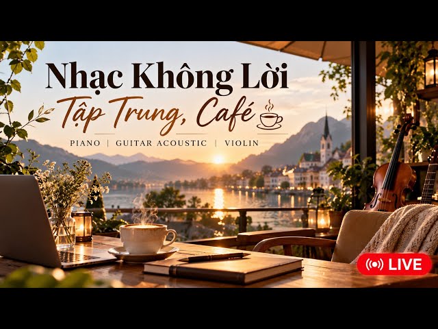 Nhạc Không Lời Tập Trung, Café ☕🎻 | Nơi Vĩ Cầm Khẽ Thì Thầm 
