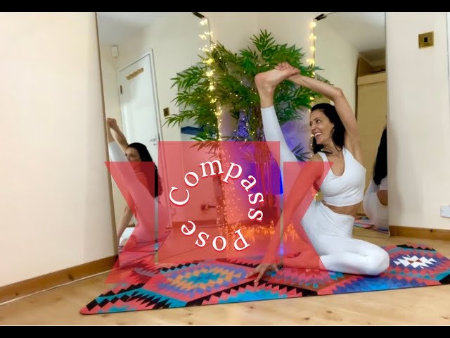 Hamstring Stretches, Hip Openers, Inner Thigh Stretch, Yoga Stretches For Full Body, Compass Pose.