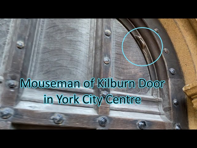 Mouseman of Kilburn Door in York City Centre