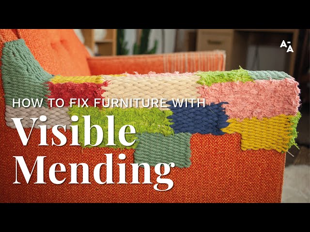 How to fix furniture with visible mending | Tutorial with Sarah Neubert