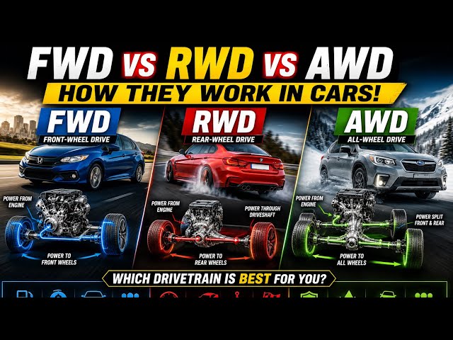 How FWD, RWD & AWD Really Work