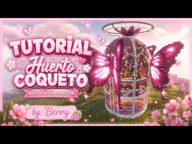 [Minecraft] Build a Cute Butterfly Garden | Tutorial