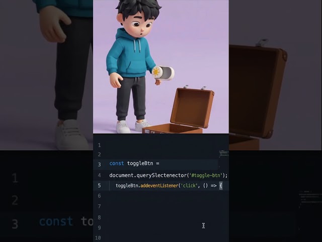 Episode 04 - Dark Mode Toggle in HTML, CSS & JS 🌙 | Pure JavaScript Tutorial