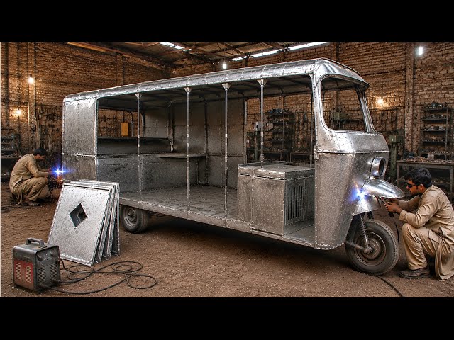 Amazing Loader Rickshaw Manufacturing Process | Skilled Pakistani Factory Workers |