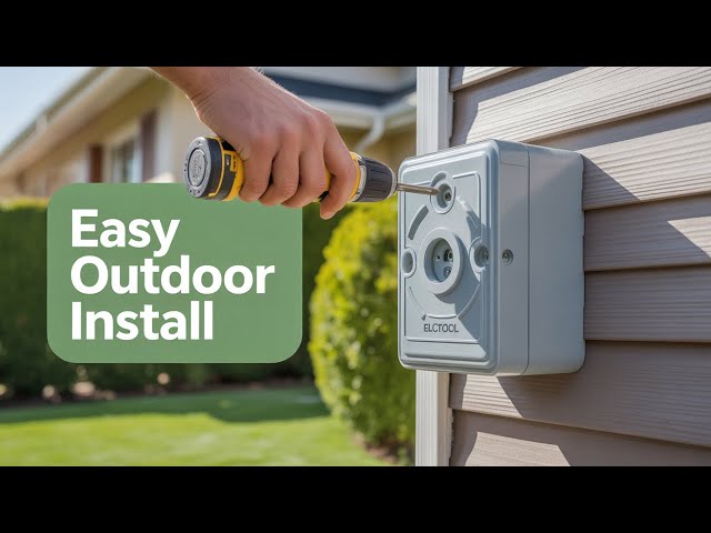 DIY Outdoor Electrical Box - Step by Step #shorts #electrical #homedecor