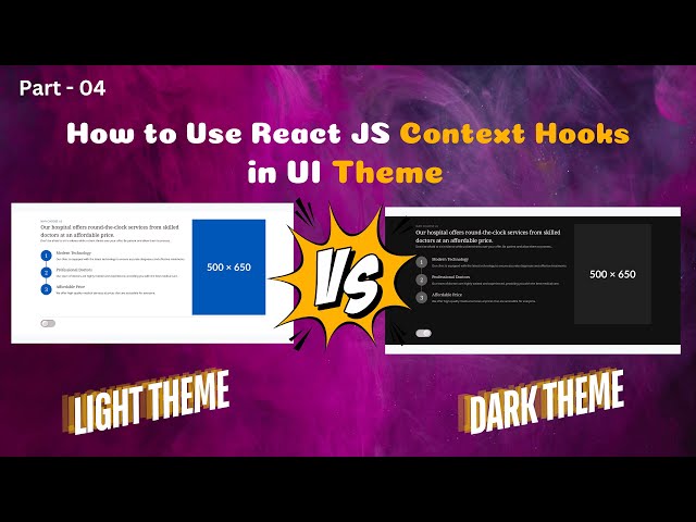 Switching Themes with React: Using useContext Hooks | Part - 04 | Tamil Programmer