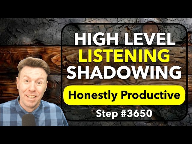 High-Level English Listening & SHADOWING Practice