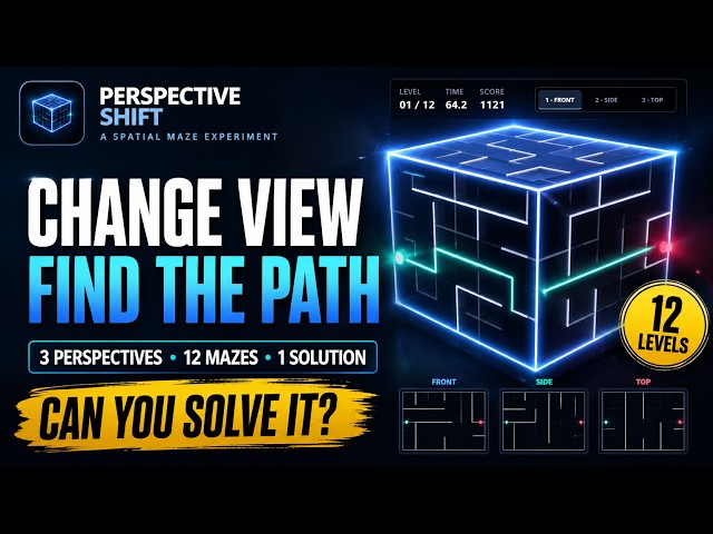 Perspective Shift Mini Game Project Demo | HTML CSS JavaScript Source Code