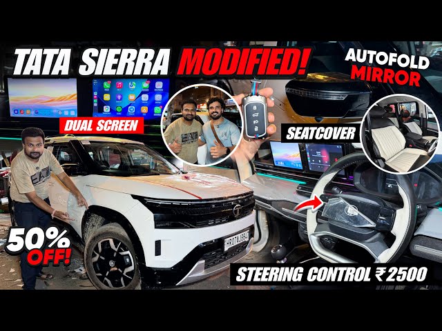 TATA SIERRA BASE MODEL MODIFIED WITH PRICE✅SIERRA BASE TO TOP MODIFICATION✅SIERRA AUTOFOLD MIRROR